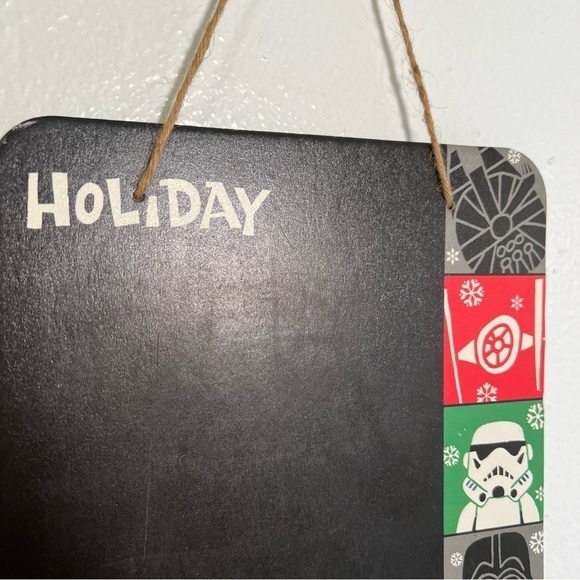 Greenbrier International Holiday Countdown Chalkboard Star Wars Door Hang - Picture 3 of 6